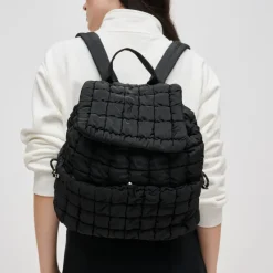 Backpacks^Urban Expressions Allston - Quilted Nylon Puffer Backpack Black