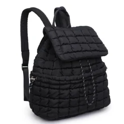 Backpacks^Urban Expressions Allston - Quilted Nylon Puffer Backpack Black