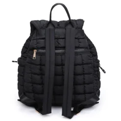 Backpacks^Urban Expressions Allston - Quilted Nylon Puffer Backpack Black