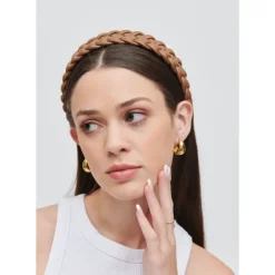 Headbands & Scrunchies^Urban Expressions Braided Vegan Leather Headband Headband