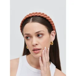 Headbands & Scrunchies^Urban Expressions Braided Vegan Leather Headband Headband