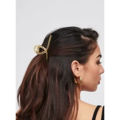 Hair Clips & Claws^Urban Expressions Chain Detail Hair Claw Hair Claw