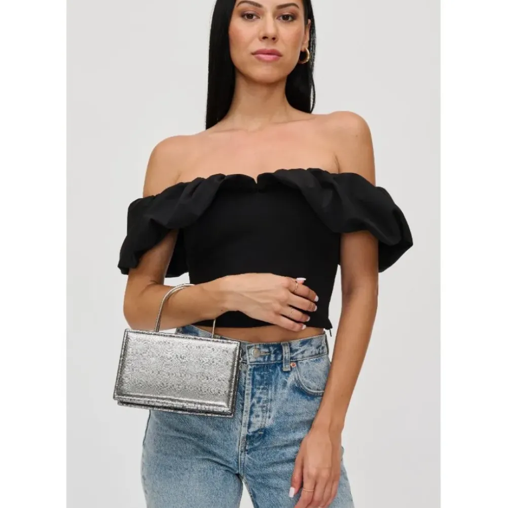 Clutches^Urban Expressions Charlie Evening Bag Pewter