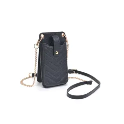 Cell Phone Bags|Crossbody^Urban Expressions Claire - Chevron Stitch Cell Phone Crossbody