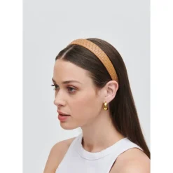 Headbands & Scrunchies^Urban Expressions Embossed Woven Vegan Leather Headband Headband