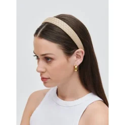 Headbands & Scrunchies^Urban Expressions Embossed Woven Vegan Leather Headband Headband