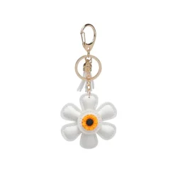 Bag Charms & Keychains^Urban Expressions Floral Keychain Charm White