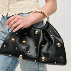 Clutches^Urban Expressions Harper - Studded Clutch Black