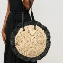 Totes|Handbags^Urban Expressions Indy Tote NaturalBlack