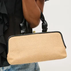 Clutches^Urban Expressions Julissa Clutch NaturalBlack