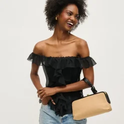 Clutches^Urban Expressions Julissa Clutch NaturalBlack