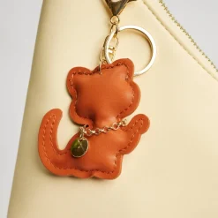 Bag Charms & Keychains^Urban Expressions Kittie Keychain Charm Tan