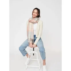 Scarves^Urban Expressions LADOUM Scarves BeigeGrey
