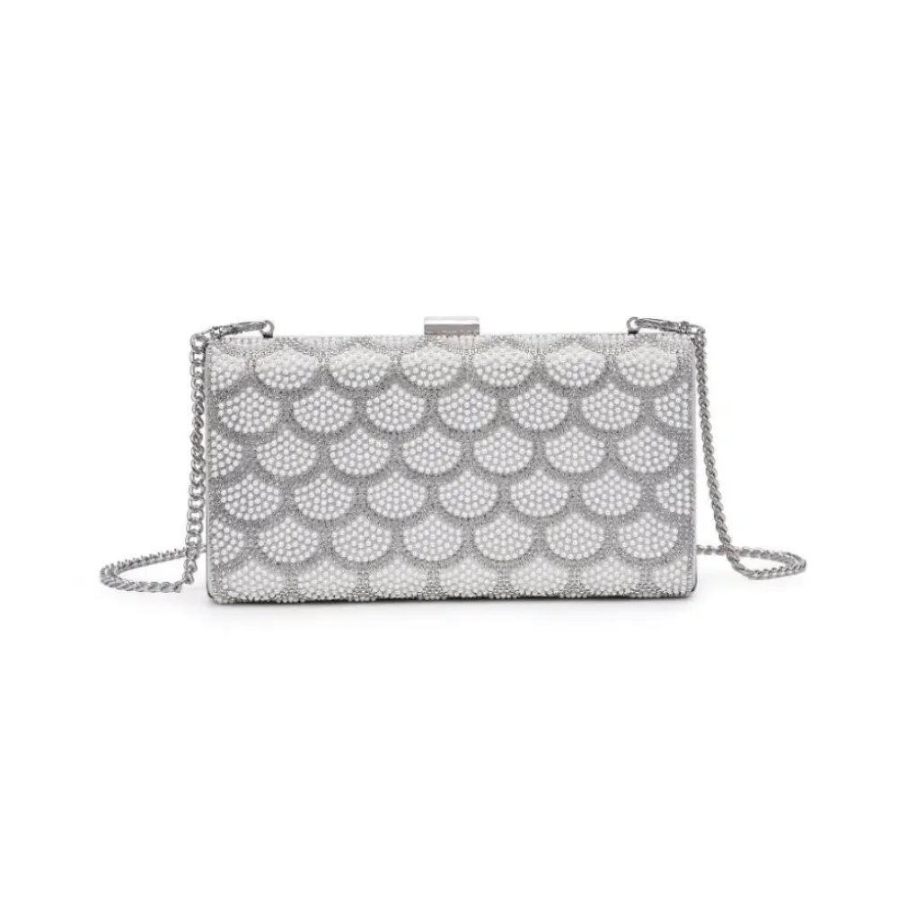 Clutches^Urban Expressions Latasha Evening Bag Silver