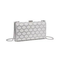 Clutches^Urban Expressions Latasha Evening Bag Silver