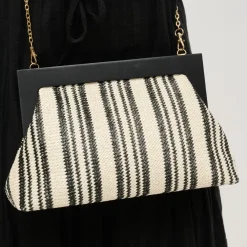 Clutches^Urban Expressions Margot Clutch BlackWhite