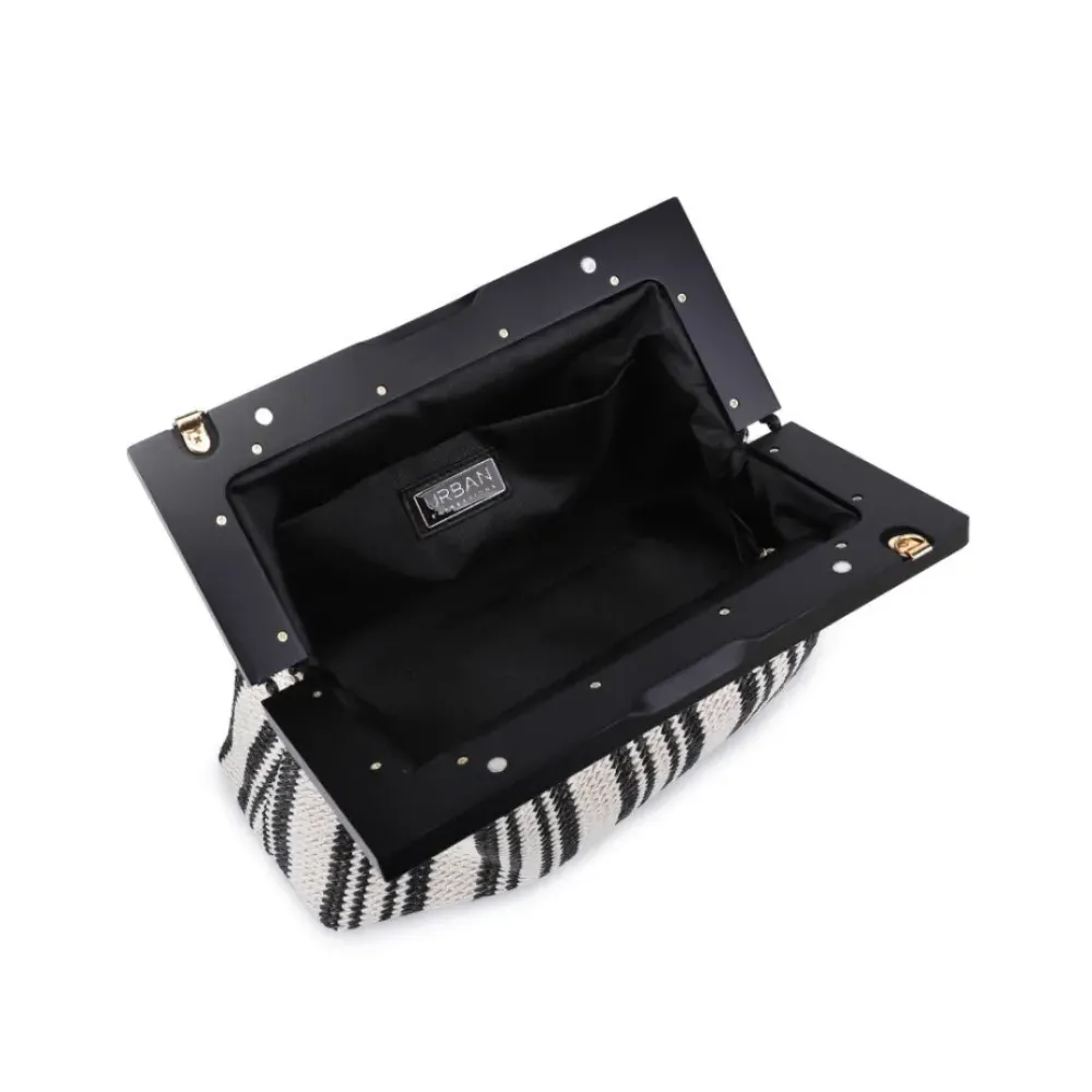 Clutches^Urban Expressions Margot Clutch BlackWhite