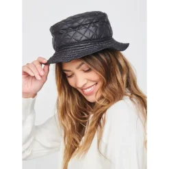 Hats^Urban Expressions Quilted Nylon Bucket Hat Bucket Hat