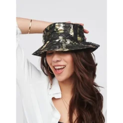 Hats^Urban Expressions Quilted Nylon Bucket Hat Bucket Hat