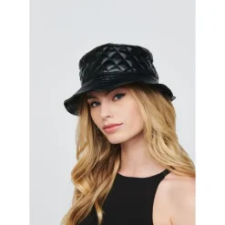 Hats^Urban Expressions Quilted Vegan Leather Bucket Hat Bucket Hat