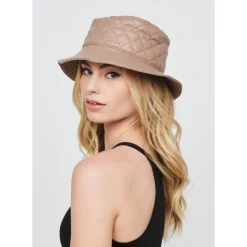 Hats^Urban Expressions Quilted Vegan Leather Bucket Hat Bucket Hat