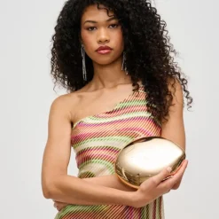 Clutches^Urban Expressions Reagen Evening Bag Gold