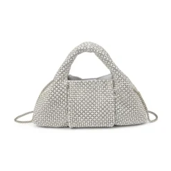 Clutches^Urban Expressions Renata Evening Bag PearlSilver