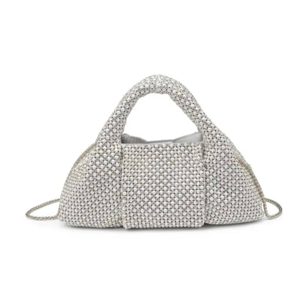 Clutches^Urban Expressions Renata Evening Bag PearlSilver