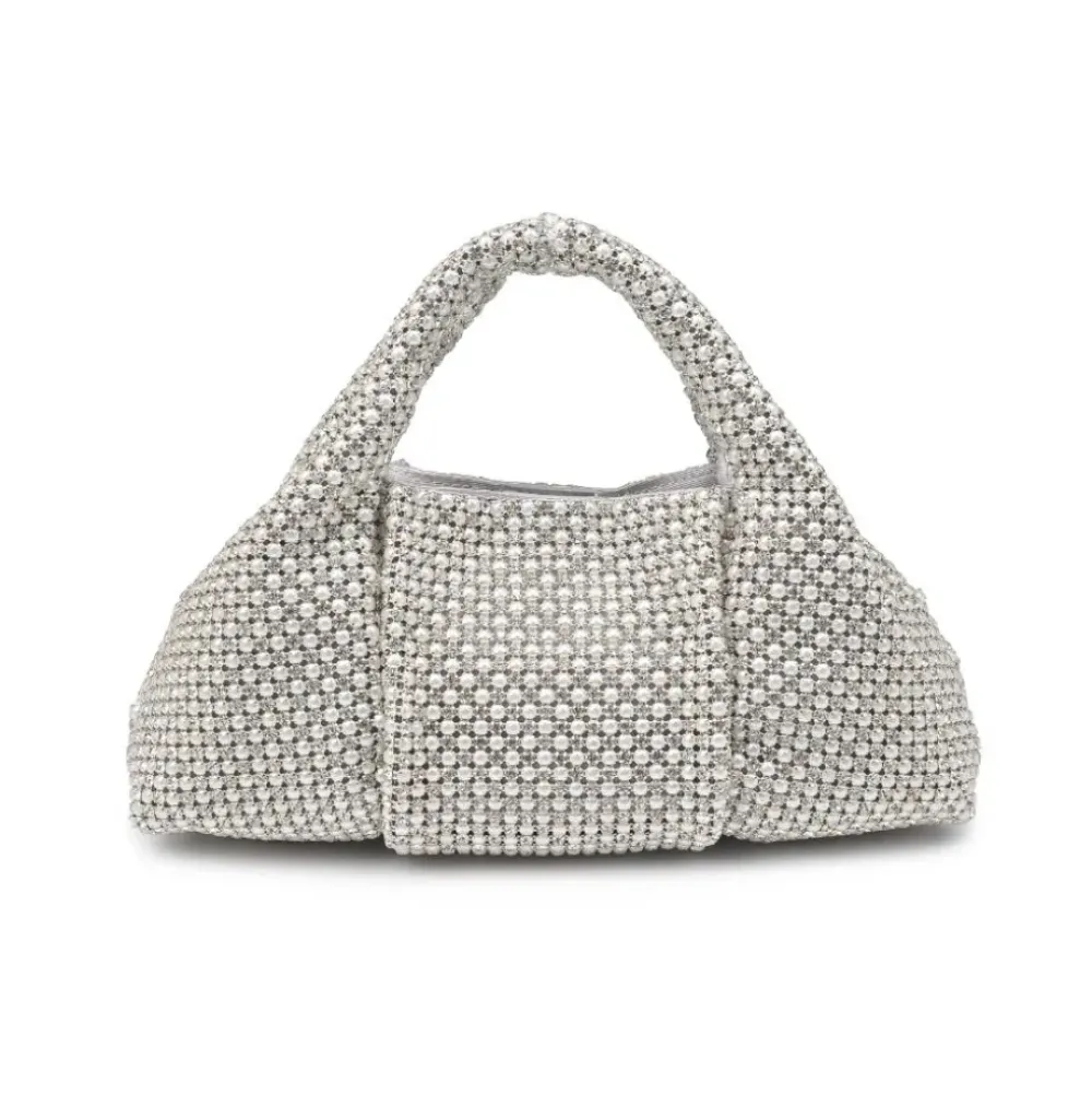 Clutches^Urban Expressions Renata Evening Bag PearlSilver