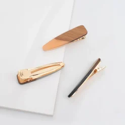 Hair Clips & Claws^Urban Expressions Retro Wood Grain Hair Clip - Assorted 3 Pack Hair Clip
