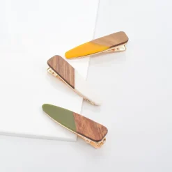 Hair Clips & Claws^Urban Expressions Retro Wood Grain Hair Clip - Assorted 3 Pack Hair Clip