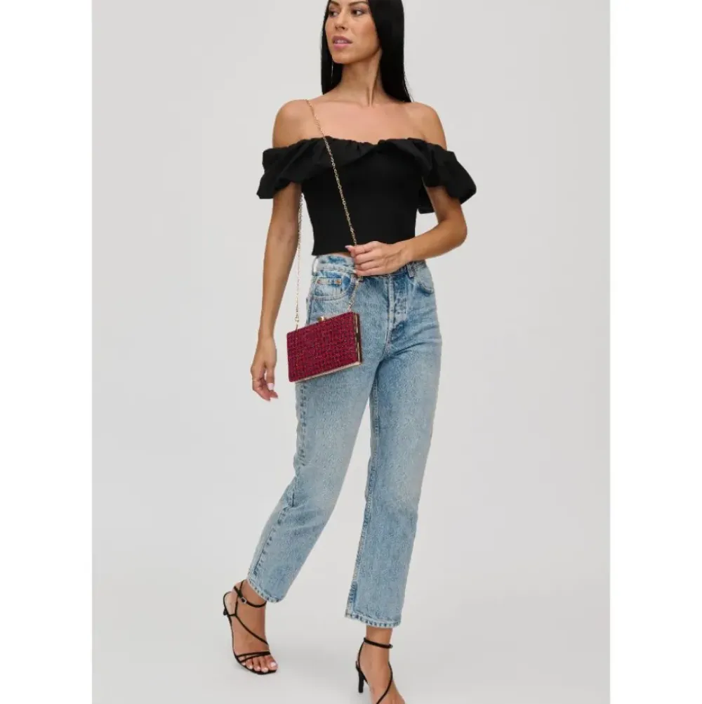 Clutches^Urban Expressions Rosa Evening Bag Red