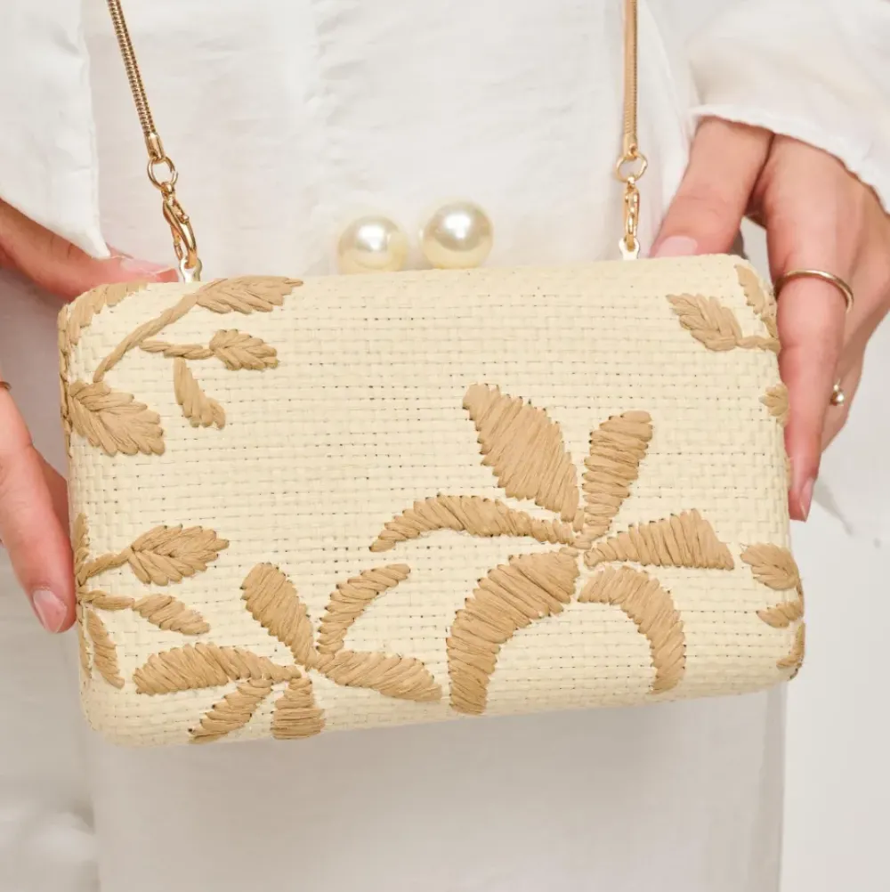 Clutches^Urban Expressions Seaside Chic Evening Bag Natural