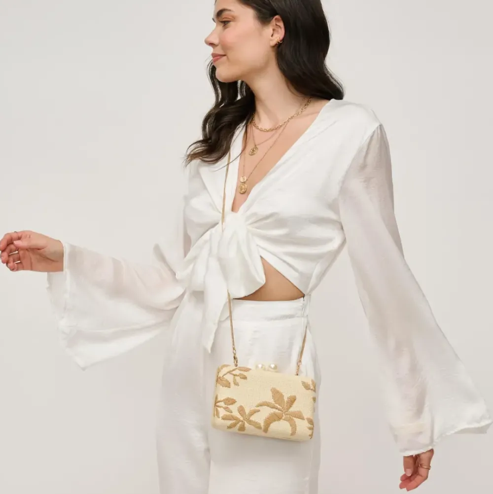 Clutches^Urban Expressions Seaside Chic Evening Bag Natural