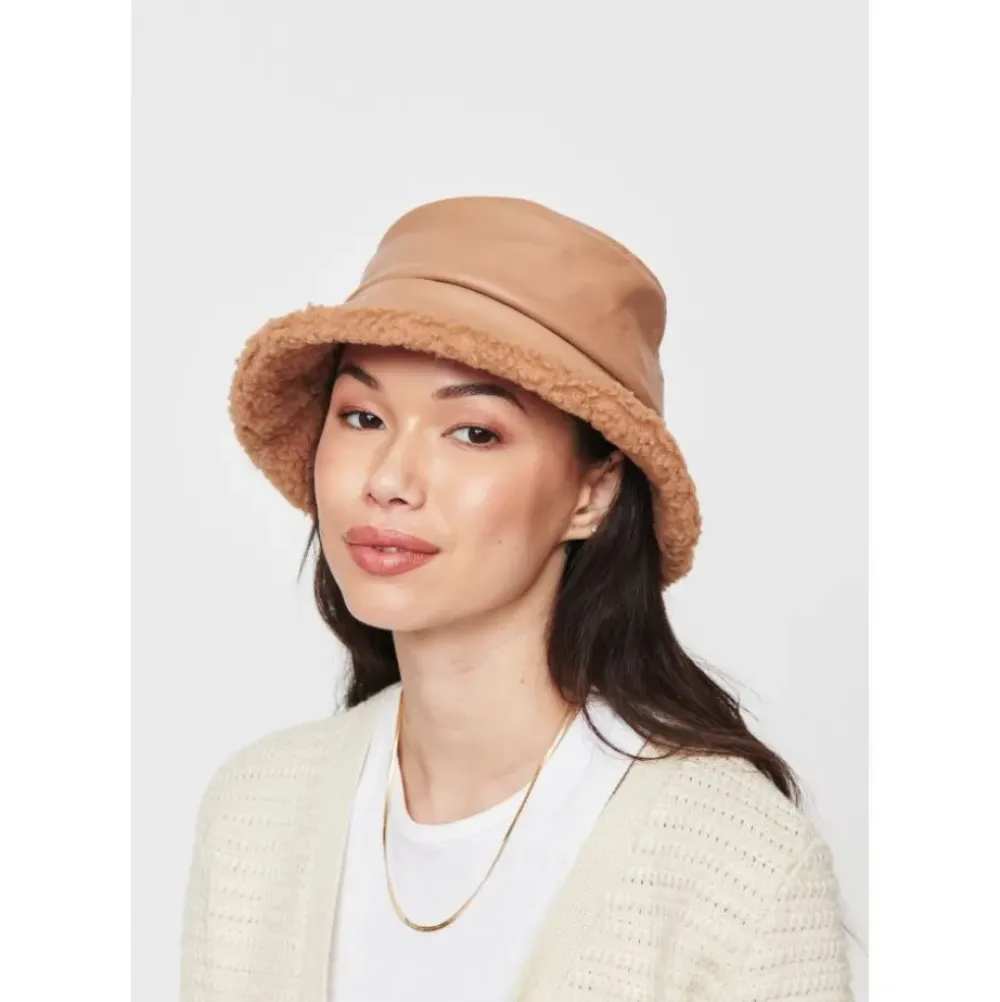 Hats^Urban Expressions Shearling Trim Bucket Hat Bucket Hat