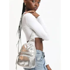 Slings^Urban Expressions Sid Sling Backpack Silver