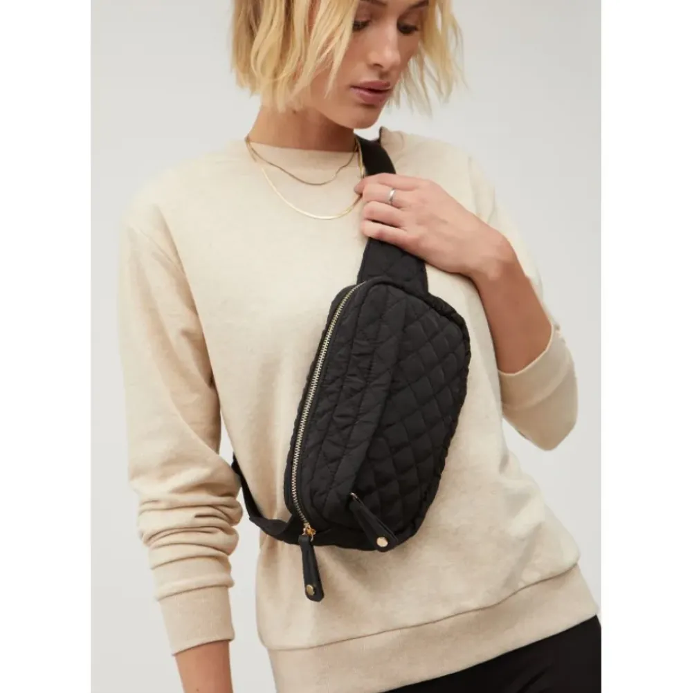 Belt Bags^Urban Expressions Teo - Quilted Nylon Belt Bag