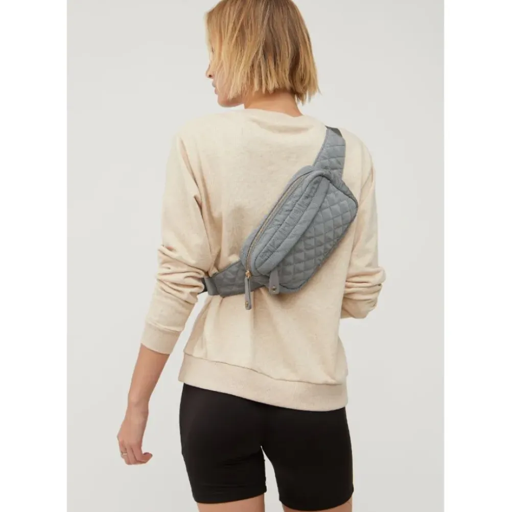 Belt Bags^Urban Expressions Teo - Quilted Nylon Belt Bag