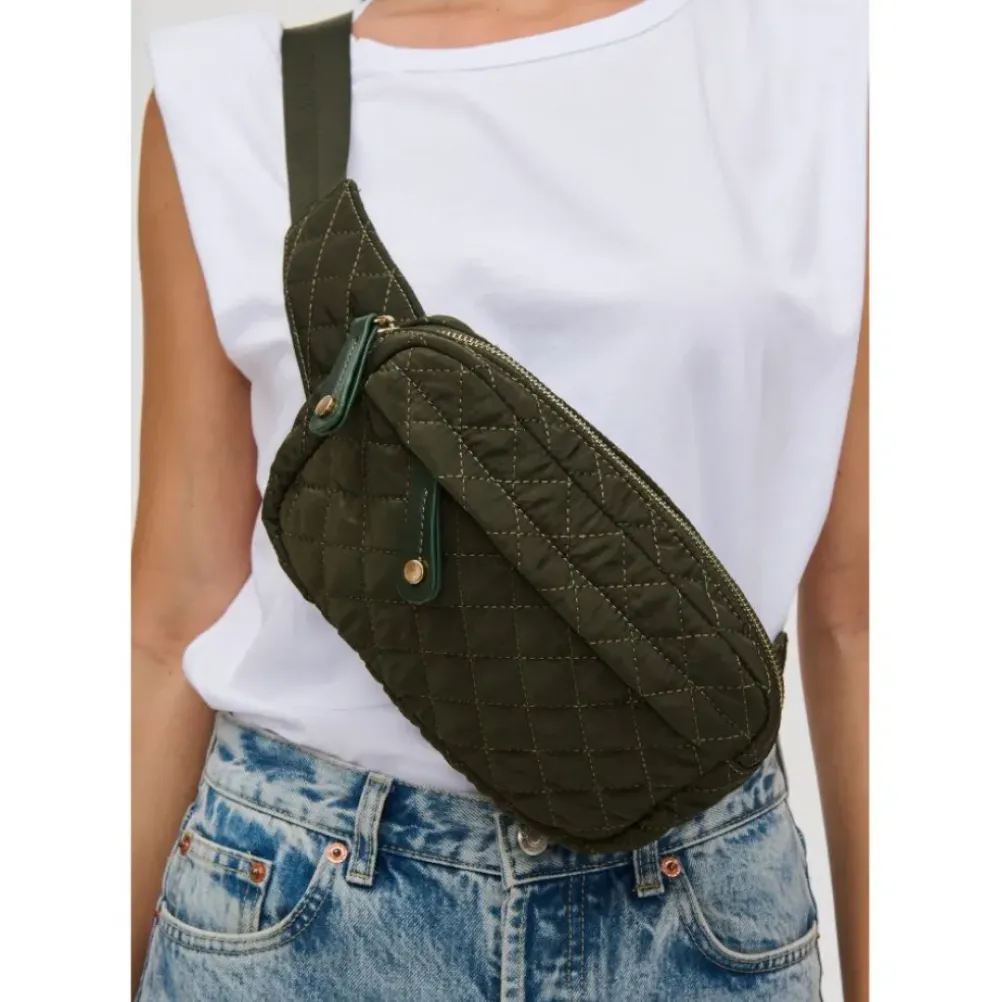 Belt Bags^Urban Expressions Teo - Quilted Nylon Belt Bag