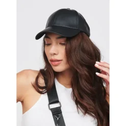 Hats^Urban Expressions Vegan Leather Baseball Hat Baseball Cap