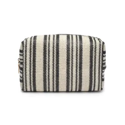 Make-up Bags & Pouches^Urban Expressions Voyage Stripe Cosmetic Pouch BlackWhite