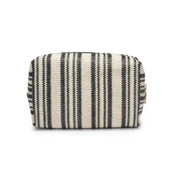 Make-up Bags & Pouches^Urban Expressions Voyage Stripe Cosmetic Pouch BlackWhite